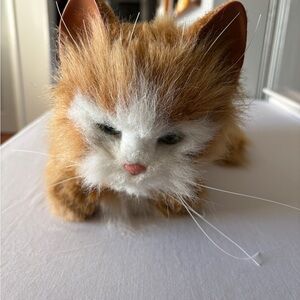 FurReal Friends Orange and White interactive  Cat Plush (works)
